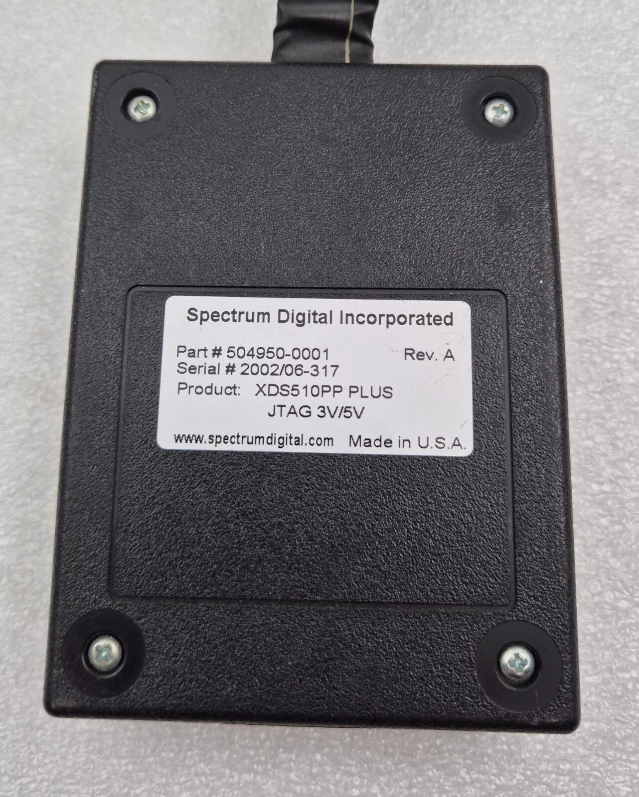 Spectrum Digital XDS510PP PLUS 504950-0001 Rev. A Emulator Pod