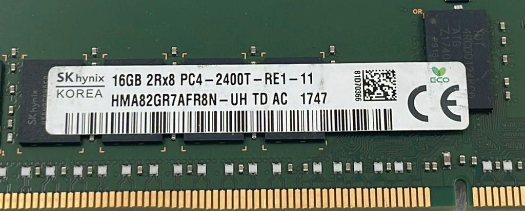 [LOT 6] SK Hynix 16GB 2Rx8 PC4-2400T DDR3 HMA82GR7AFR8N-UH Server Memory RAM