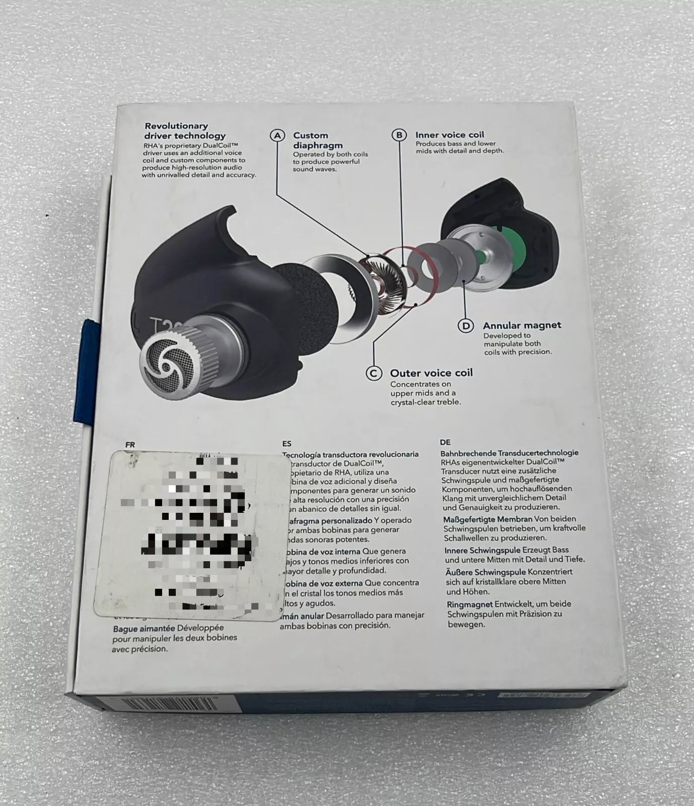 NEW** RHA T20i Fidelity Noise Isolating In-Ear Headphone