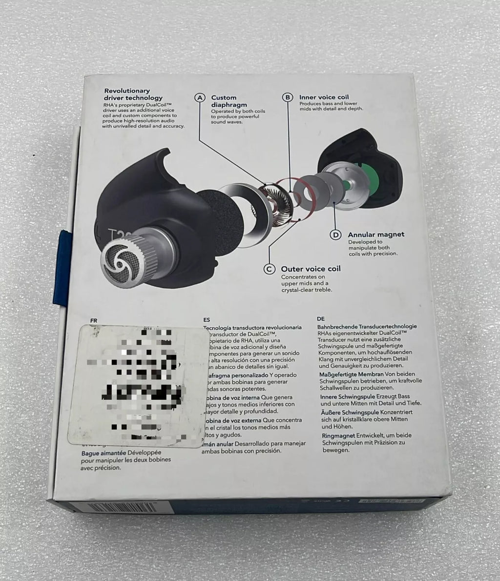 NEW** RHA T20i Fidelity Noise Isolating In-Ear Headphone