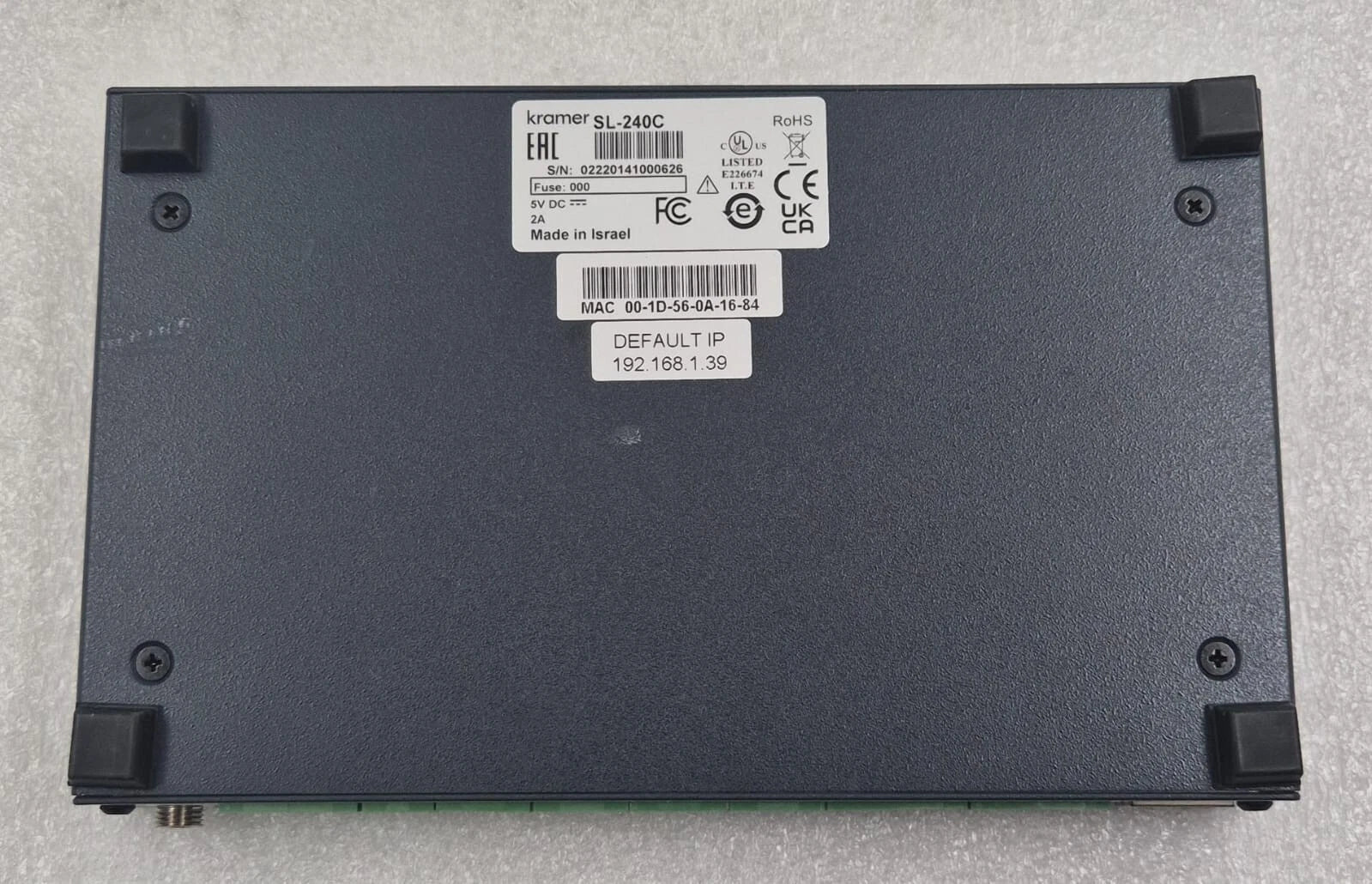 KRAMER MegaTOOLS SL-240C Master / Room Controller