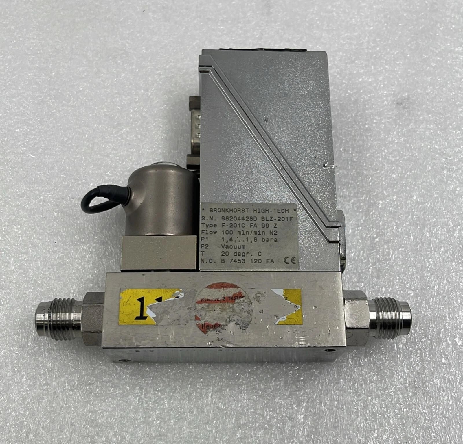 BronkHorst EL-FLOW F-201C-FA-99-Z Mass Flow Meter Controller 1.4-1.8bar