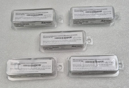 HPE JD094B X130 10G SFP+ LC LR transceiver modules in packaging