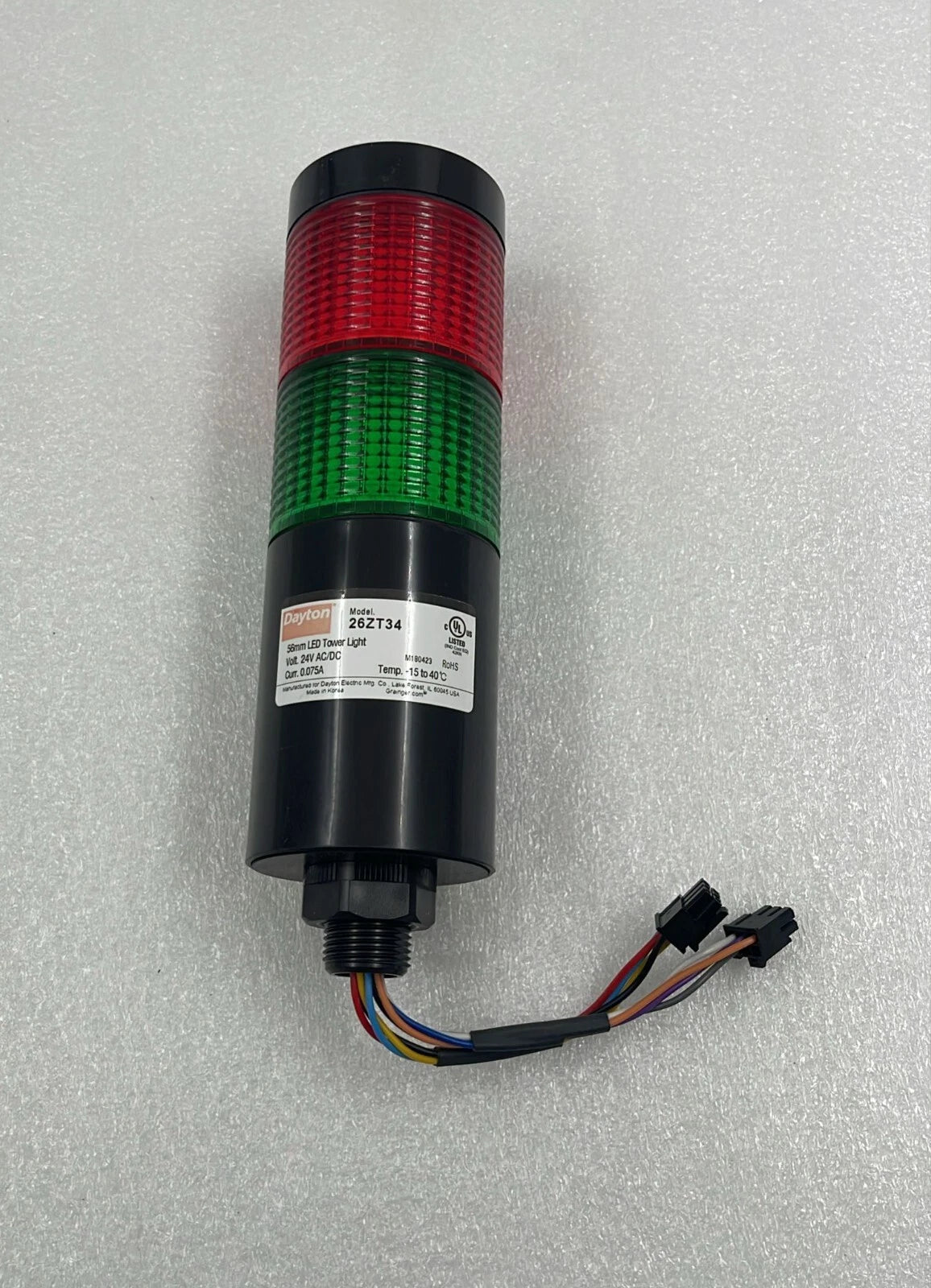 DAYTON 26ZT34 56mm LED Tower Light 24V 0.075A