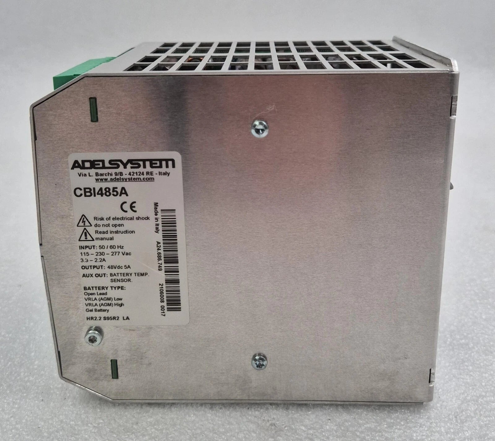 ADELSYSTEM CBI485A Power Supply 115-230-277Vac 48Vdc 5A All in one CBI 485A UPS