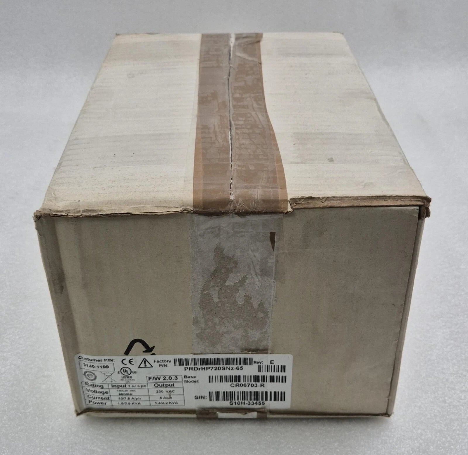 Kollmorgen Servotronix CD CR06703-R PRDrHP720SNz-65 3140-1199 Servo Controller