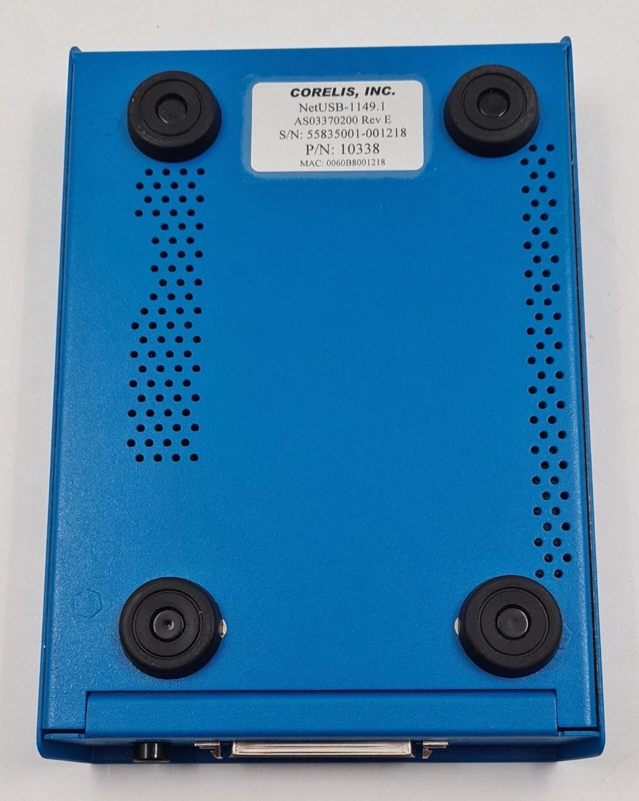 Corelis NetUSB-1149.1 underside view with rubber feet