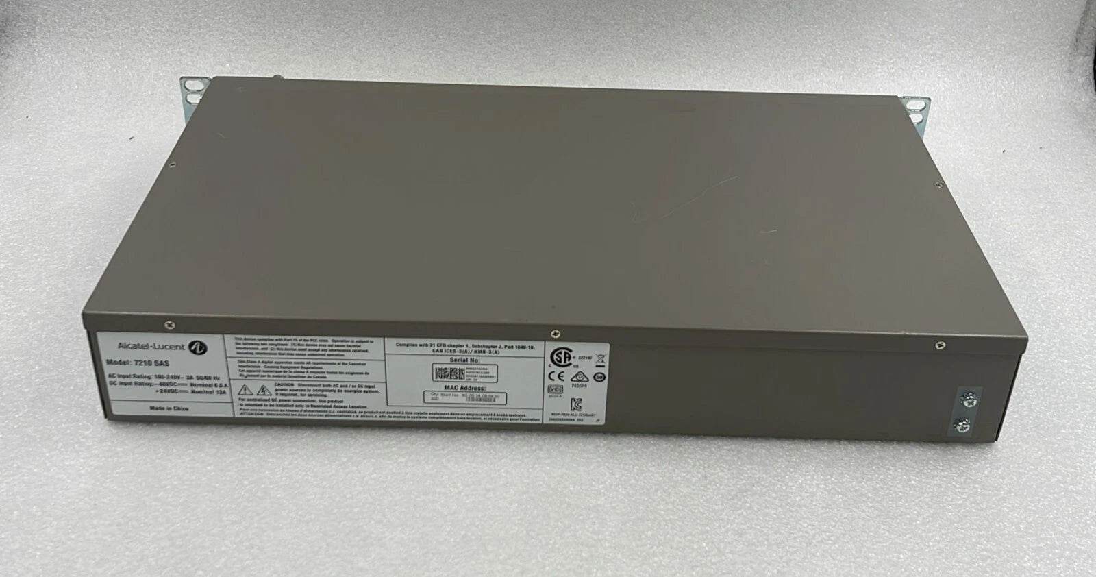 Nokia Alcatel-Lucent 7210 SAS-T Service Access Switch 12-SFP 10-TX 4-XFP