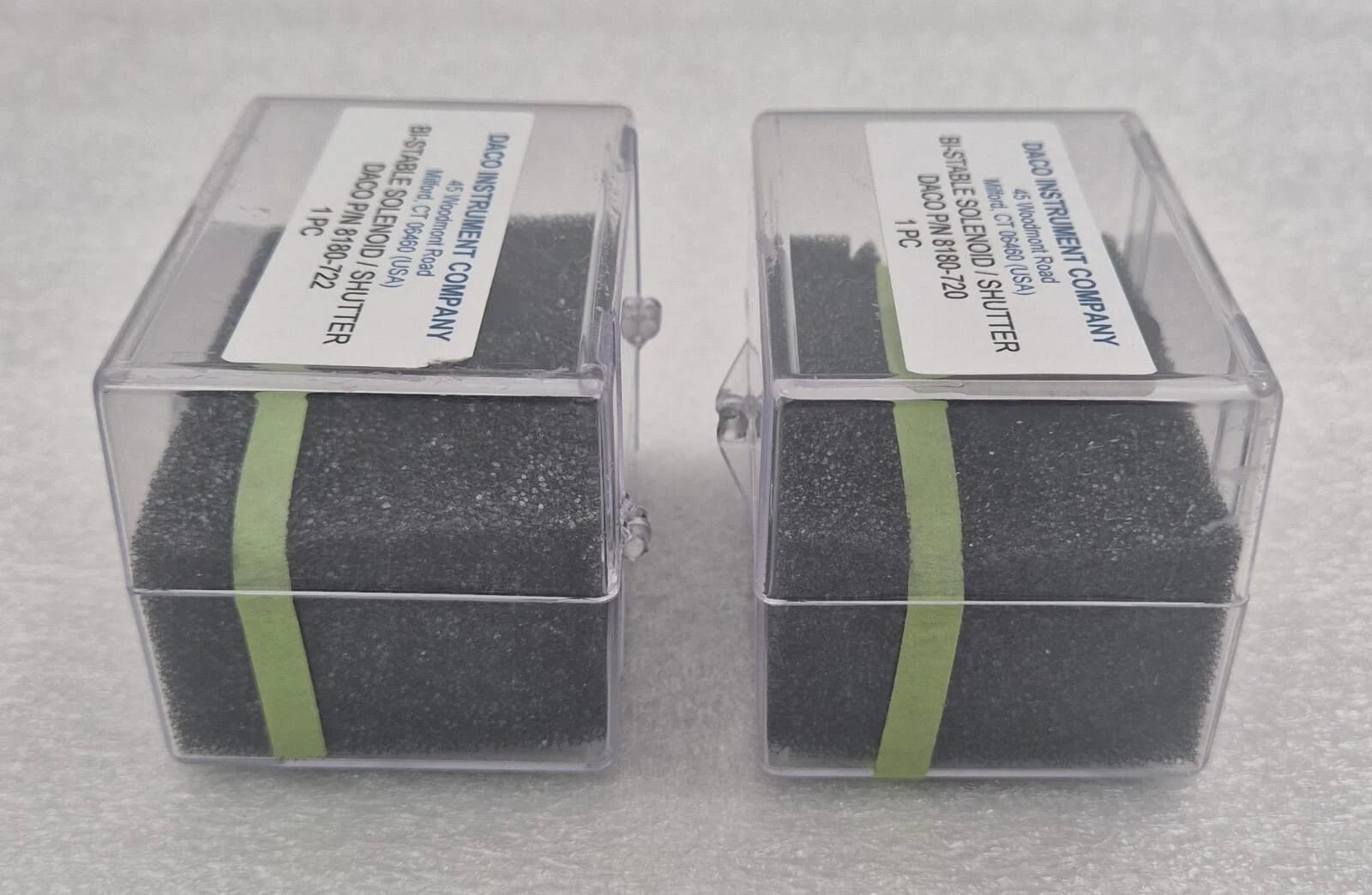 DACO bi-stable solenoid shutter P/N 8180-720 8180-722 optical gating module