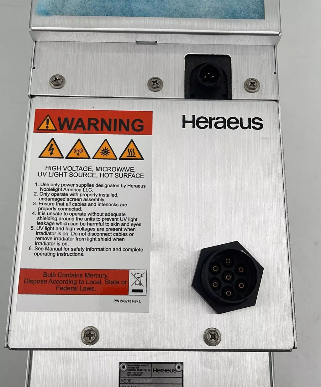 Heraeus I300MB Fusion UV Systems F300S Light Curing System For UV Rays **AS-IS**
