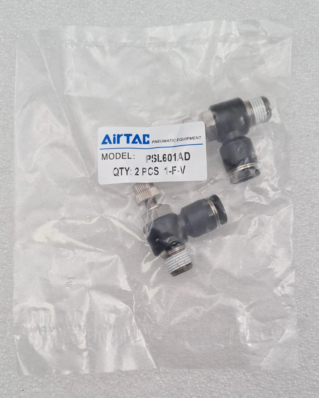 [LOT 5Bags * 2pcs/1Bag ] NEW SEALED - AirTAC PSL601AD 2 PCS 1-F-V Fittings