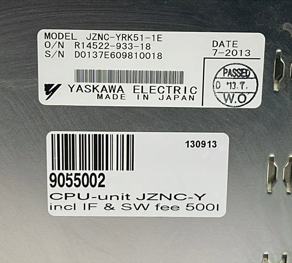 Yaskawa JZNC-YRK51-1E CPU IF SW Fee 500I PLC servo drive control module
