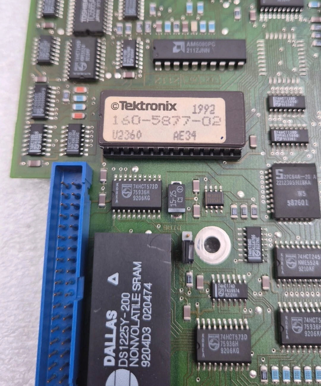 Tektronix 671-0965 processor board IC and memory chips
