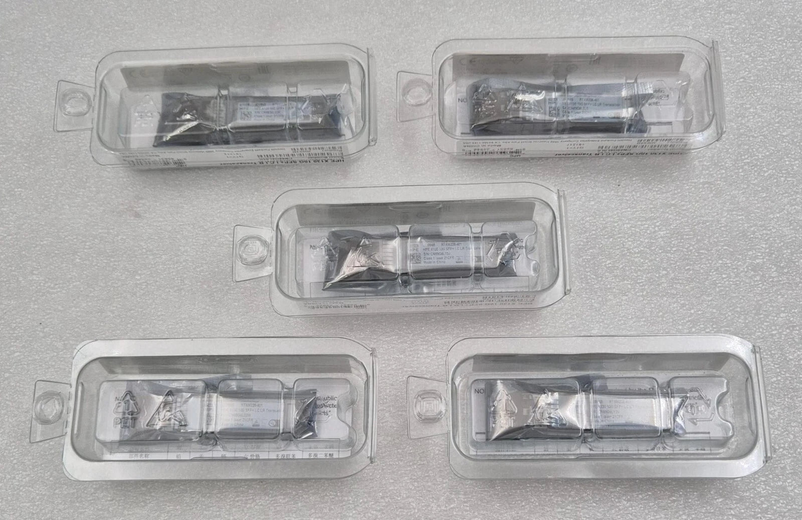 [LOT 5 PCS] NEW - HPE JD094B X130 10G SFP+ LC LR RTXM228-401 Transceiver Module