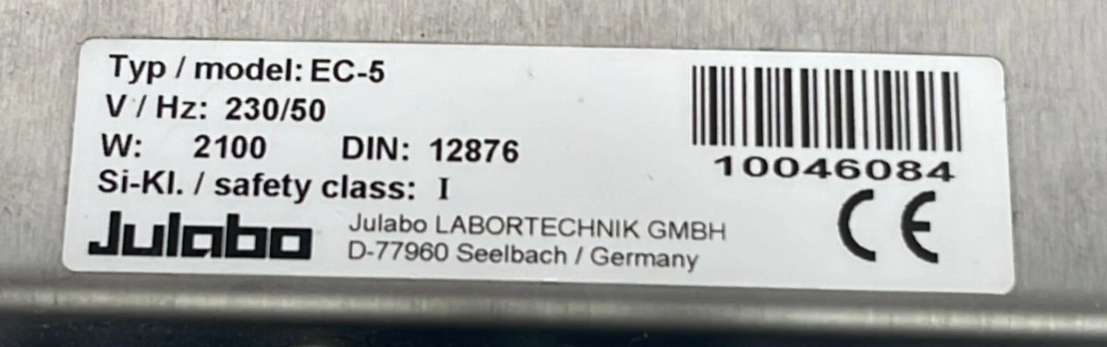 Julabo EC-5 heated circulating water unit temperature control system