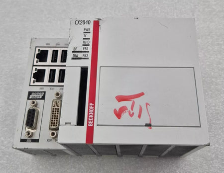 Beckhoff CX2040 embedded PLC controller top housing view