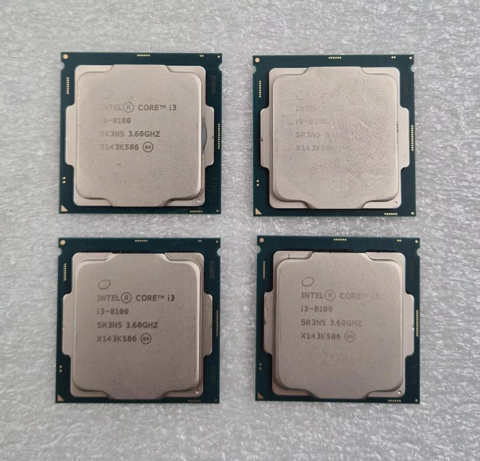 [LOT 4] Intel Core i3 i3-8100 SR3N5 CPU Processor Quad-Core 3.60GHz LGA 1151