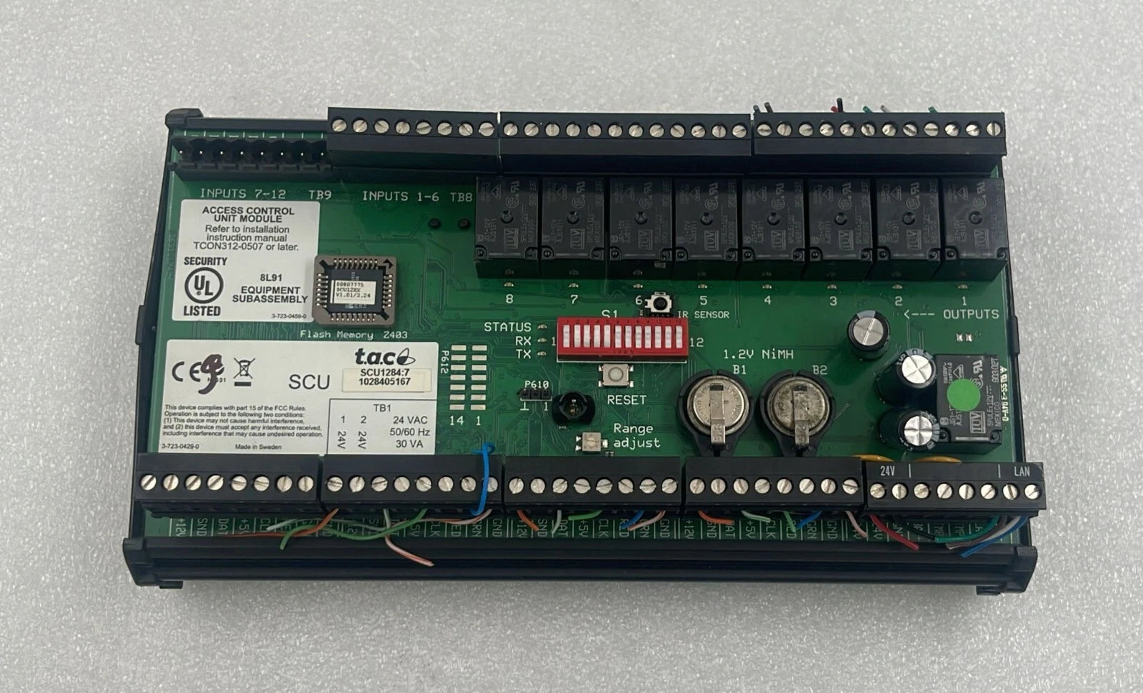 T.A.C SCU1284:7 Access Control Unit Module SCU12842 24 Vac 50/60 Hz 30 VA