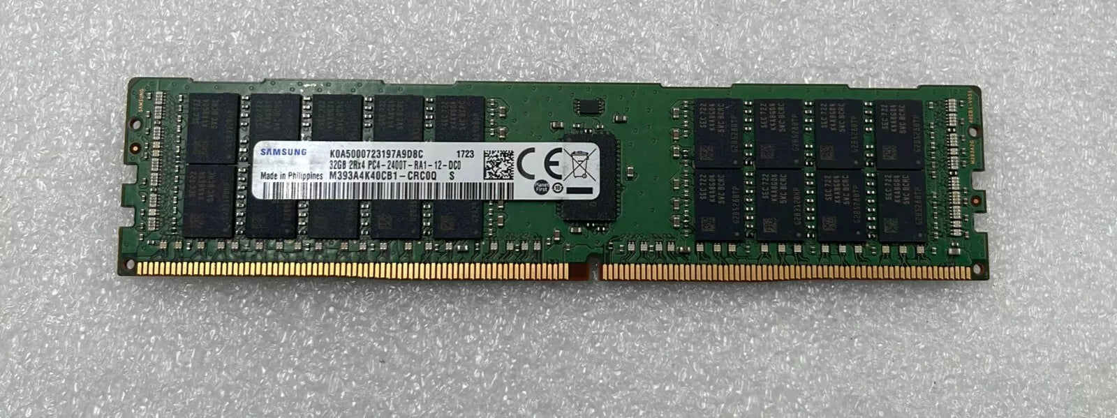 [LOT 6] SAMSUNG 32GB 2Rx4 PC4-2400T M393A4K40CB1-CRC0Q DDR4 RAM HPE 809083-091