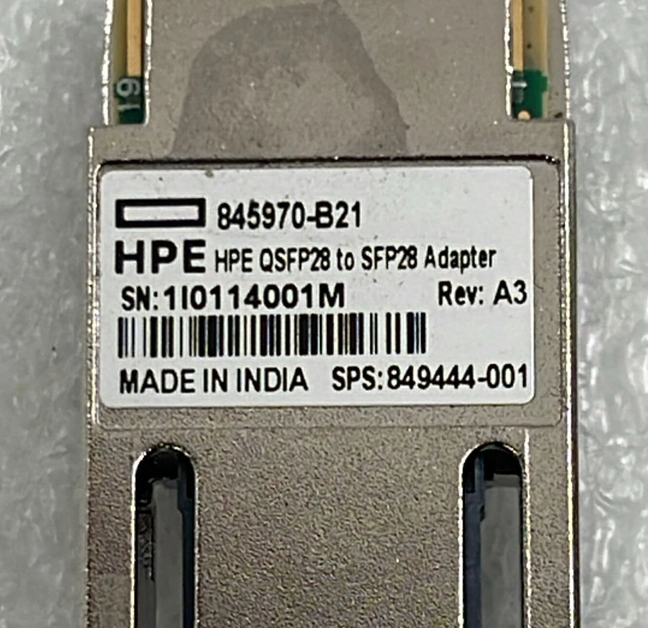 [LOT 2]  HPE 845970-B21 QSFP28 To SFP28 Fiber Optic Network Adapter 849444-001