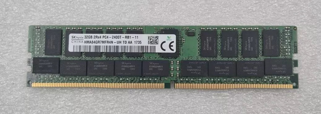 [LOT 8] SK Hynix 32GB 2Rx4 PC4-2400T HMA84GR7MFR4N-UH DDR4 Server Memory RAM