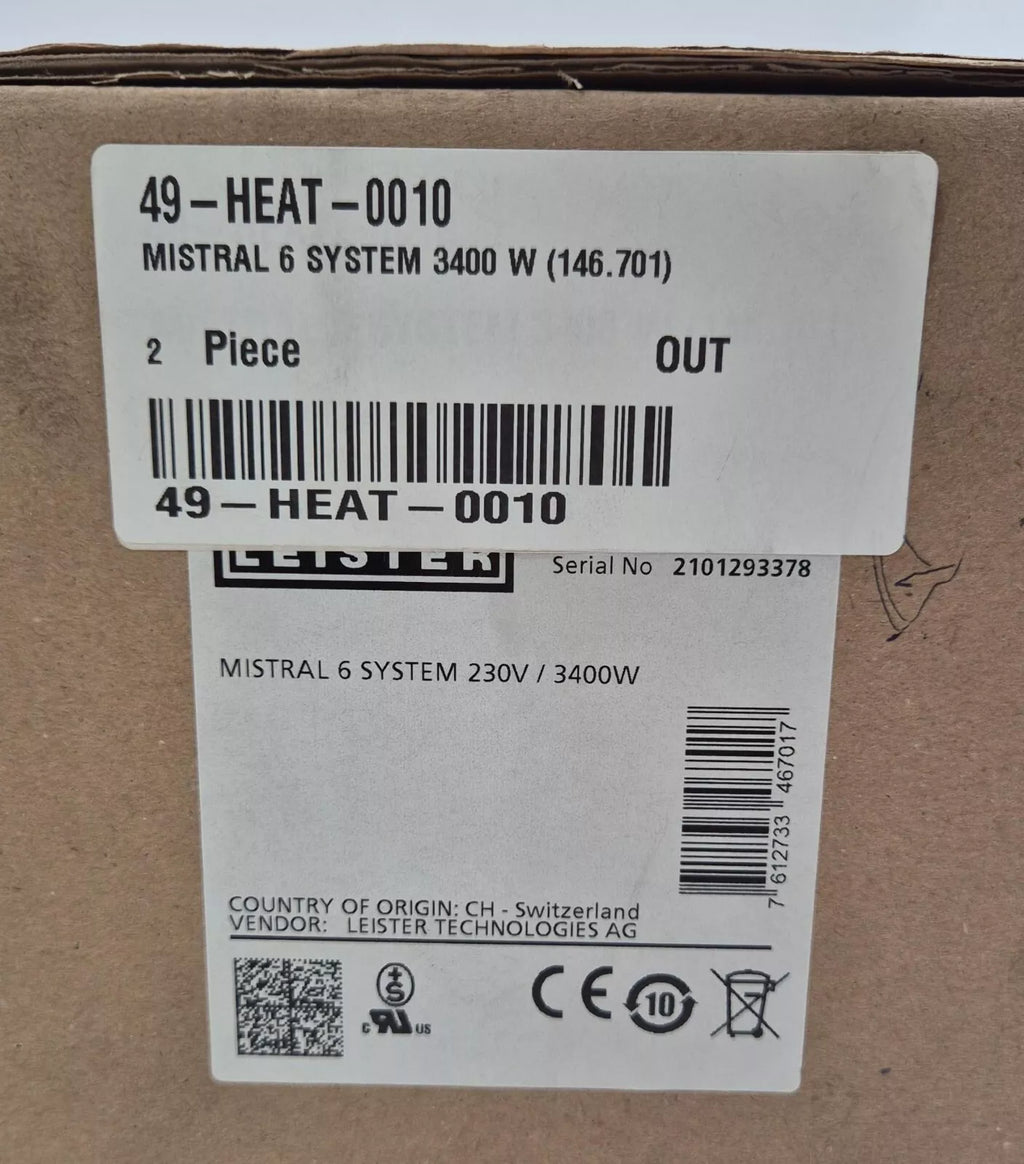 NEW - LEISTER Hot Air Blower MISTRAL 6 SYSTEM 146.701 230V 3400W Hand Piece Tool