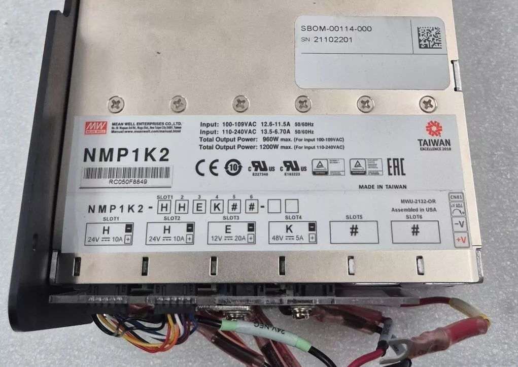 **NEW** Mean Well MW NMP1K2-HHEK 1200W Modular Power Supply
