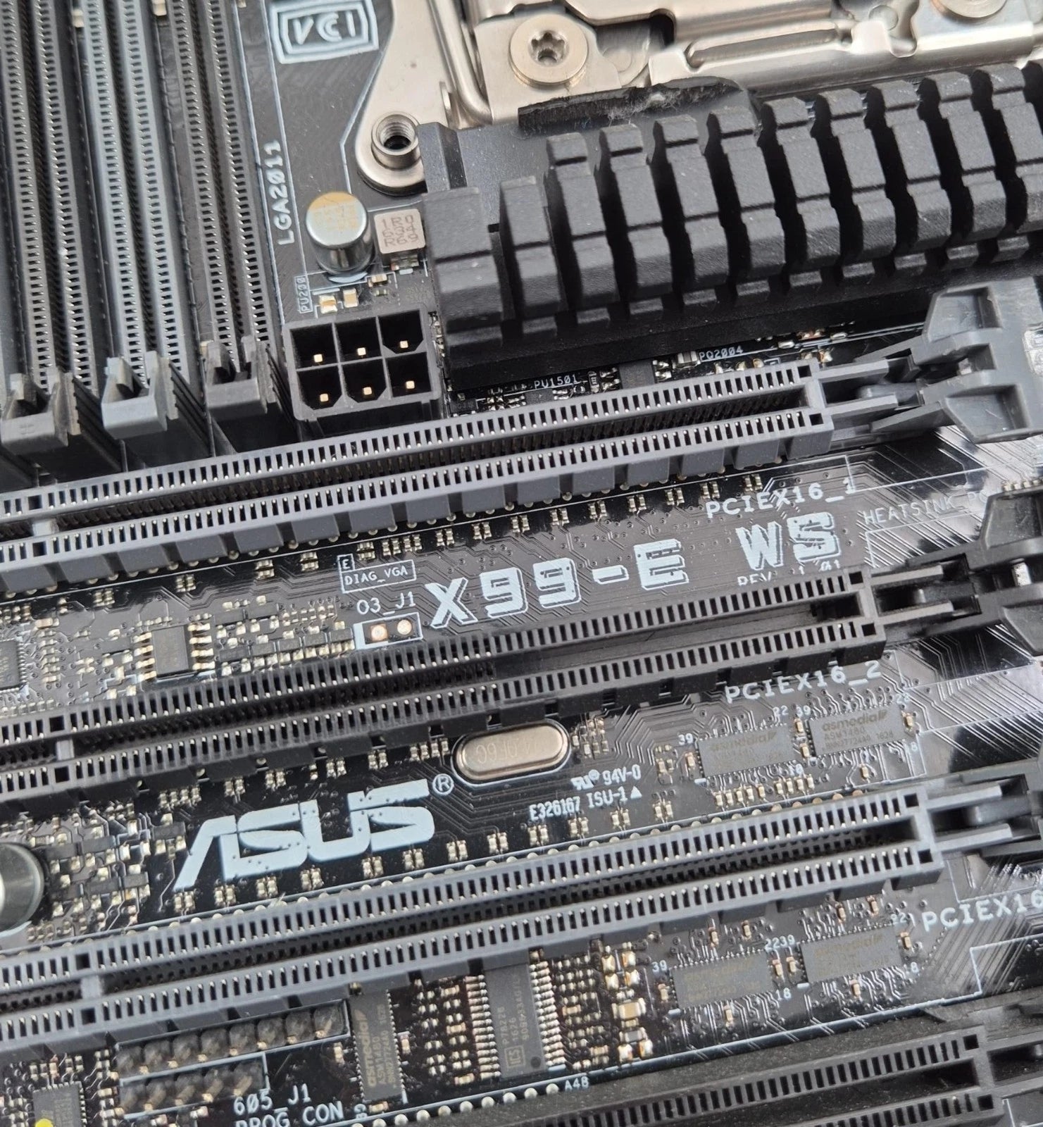 ASUS X99-E WS workstation motherboard LGA 2011 DDR4 with I/O shield