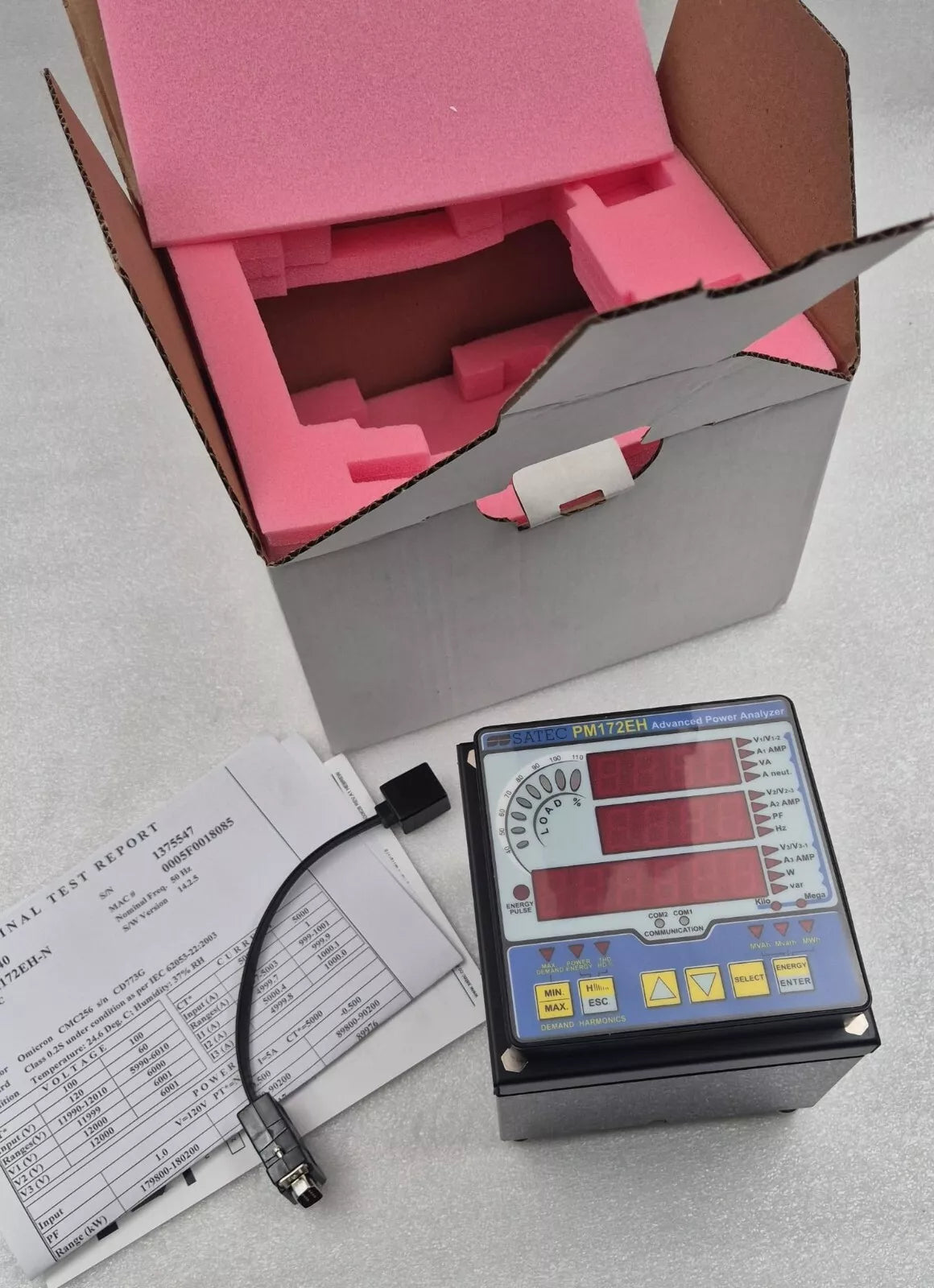 **NEW** SATEC PM172EH-N Advanced Power Analyzer Power Meter Panel