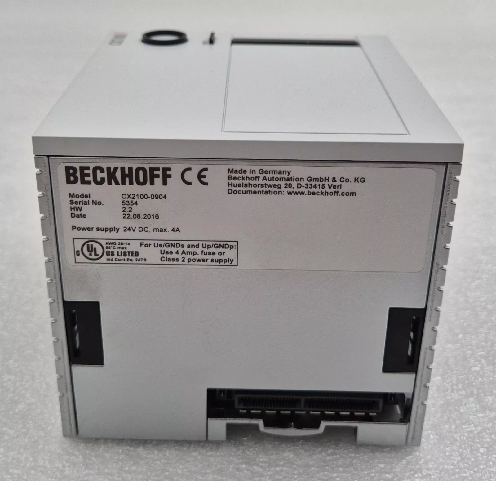 NEW - BECKHOFF CX2100-0904 Power Supply Unit With Integrated capacitive UPS