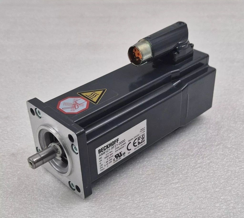 BECKHOFF AM8121-0F21-0000 Servo Motor 3000rpm 0.16kW 24VDC
