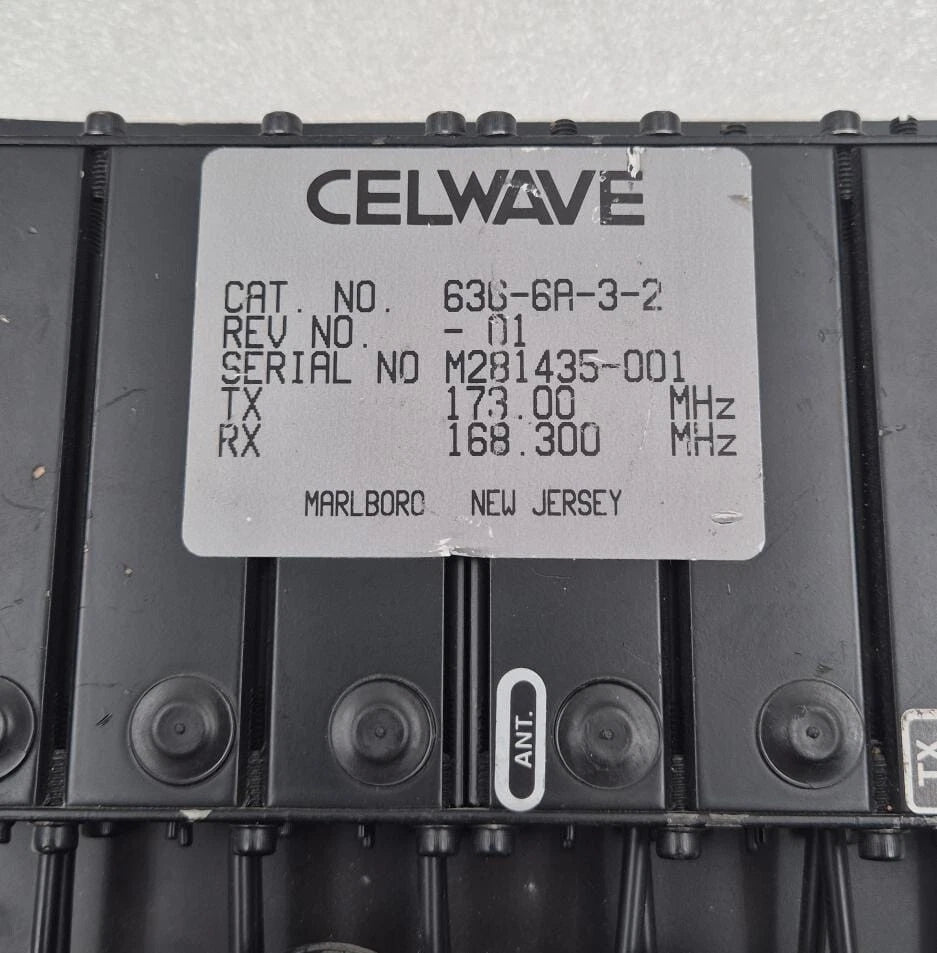 CELWAVE Duplexer 636-6A-3-2 Radio Frequency Systems RFC 168.3-173 MHz