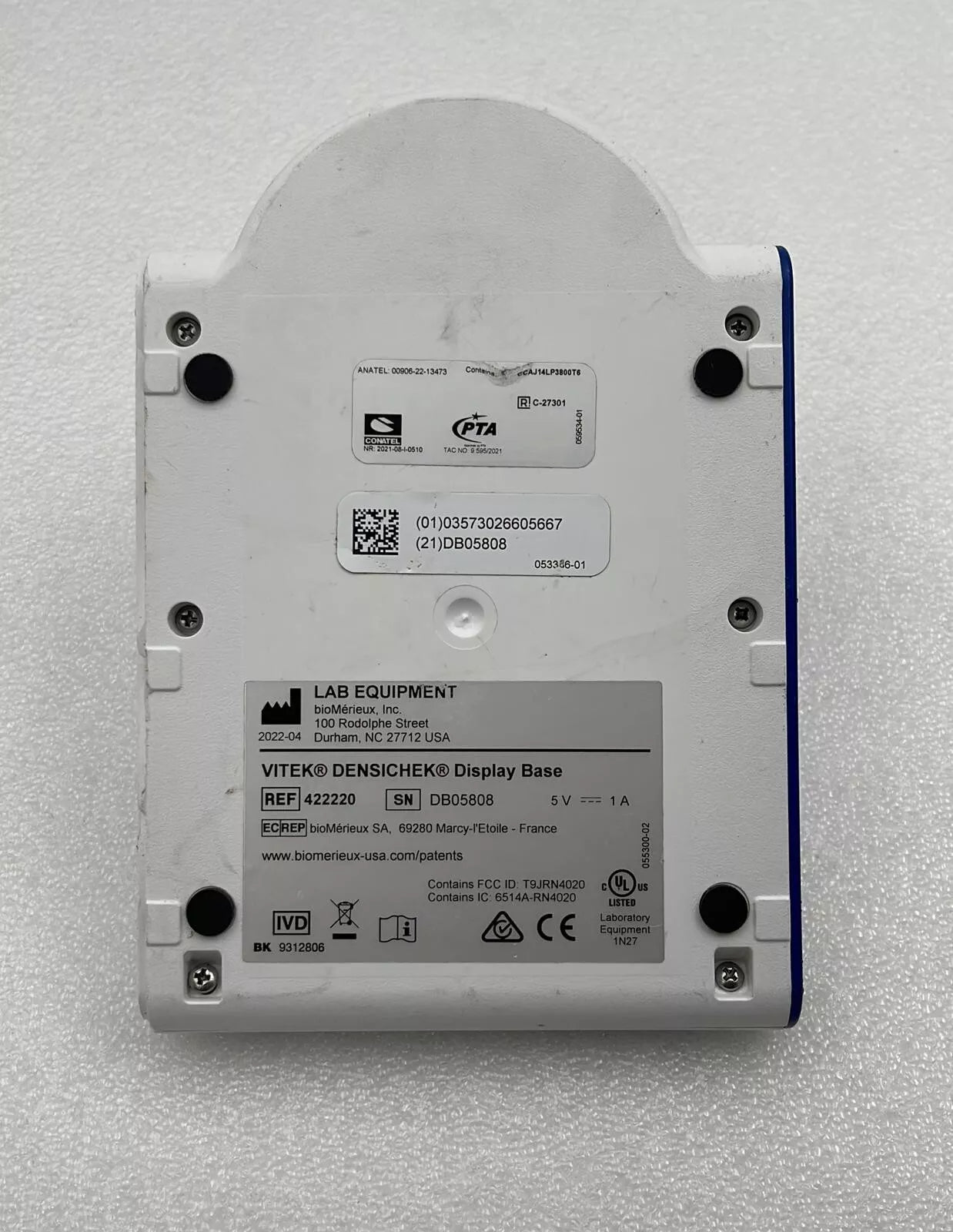 BIOMERIEUX VITEK DENSICHEK 422220 Display Base **AS IS