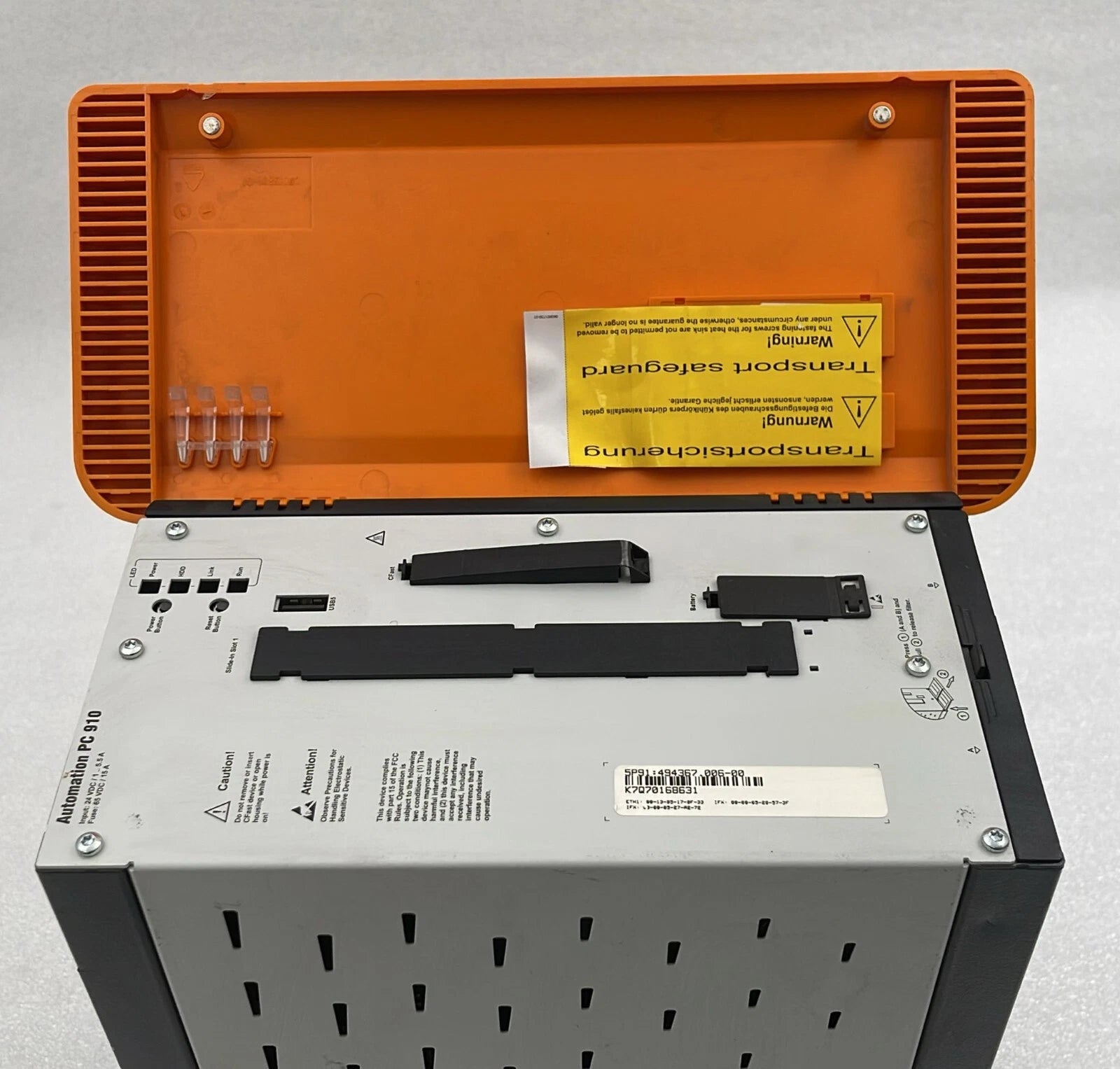 B&R Automation PC 910 5PC910.SX02-00 5P91 494367.006-00 Industrial Computer