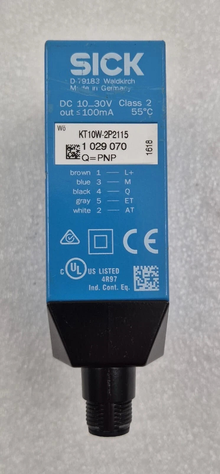 SICK KT10W-2P2115 contrast Sensor 1 029 070 Q=PNP