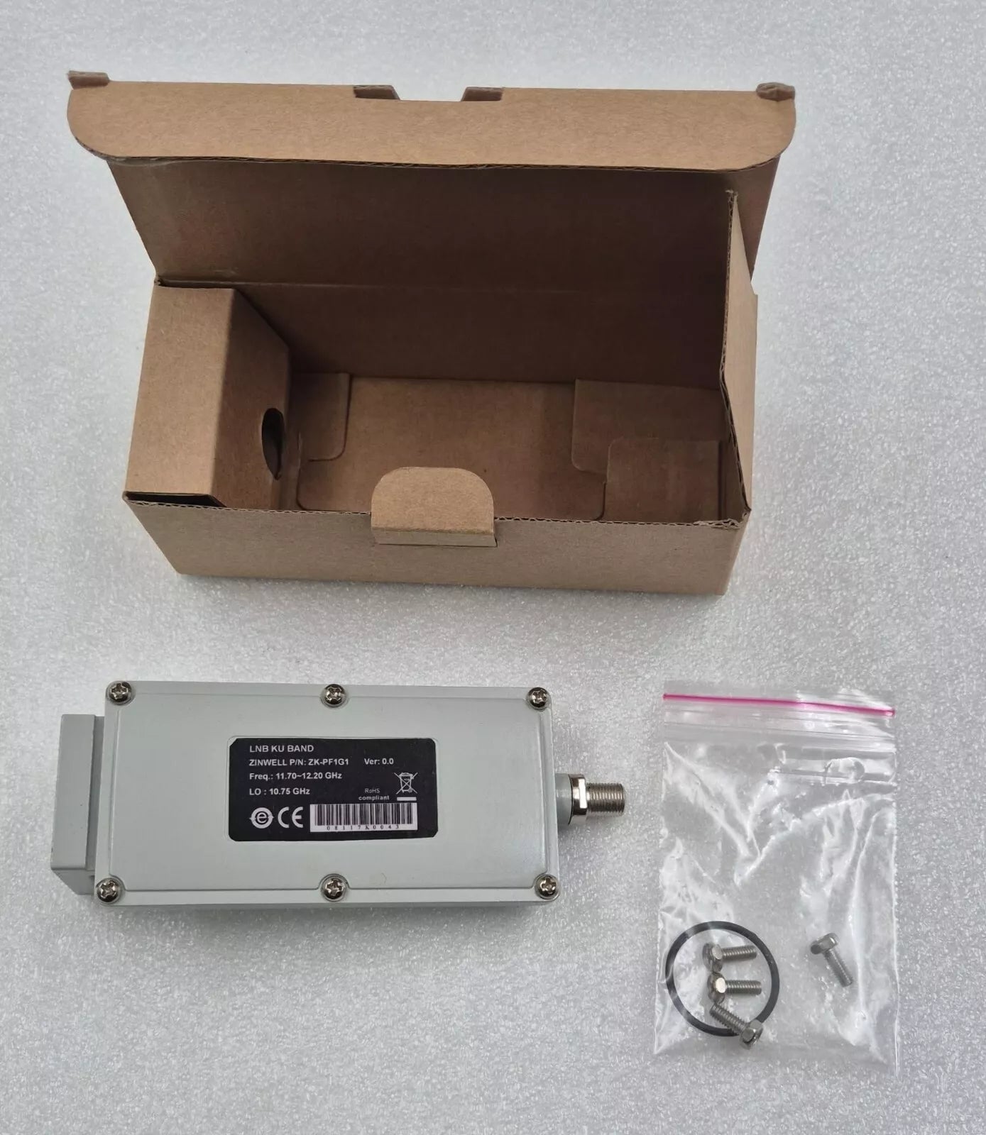 **NEW** ZINWELL ZK-PF1G1 LNB KU BAND Freq 11.70-12.20 GHz