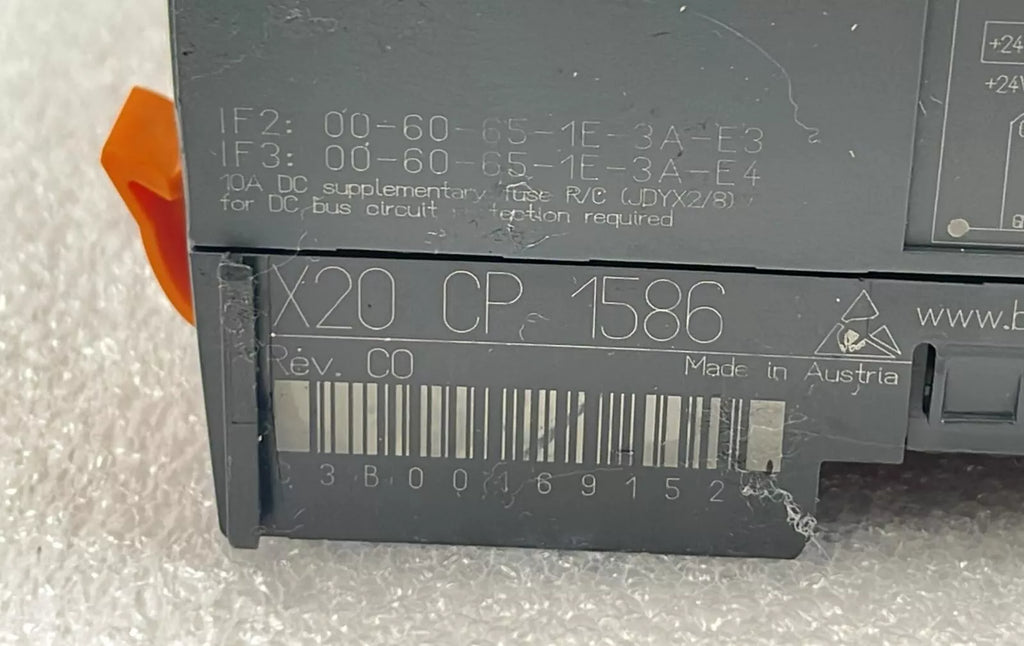B&R Automation X20 CP 1586 CPU Central Processing Unit Module