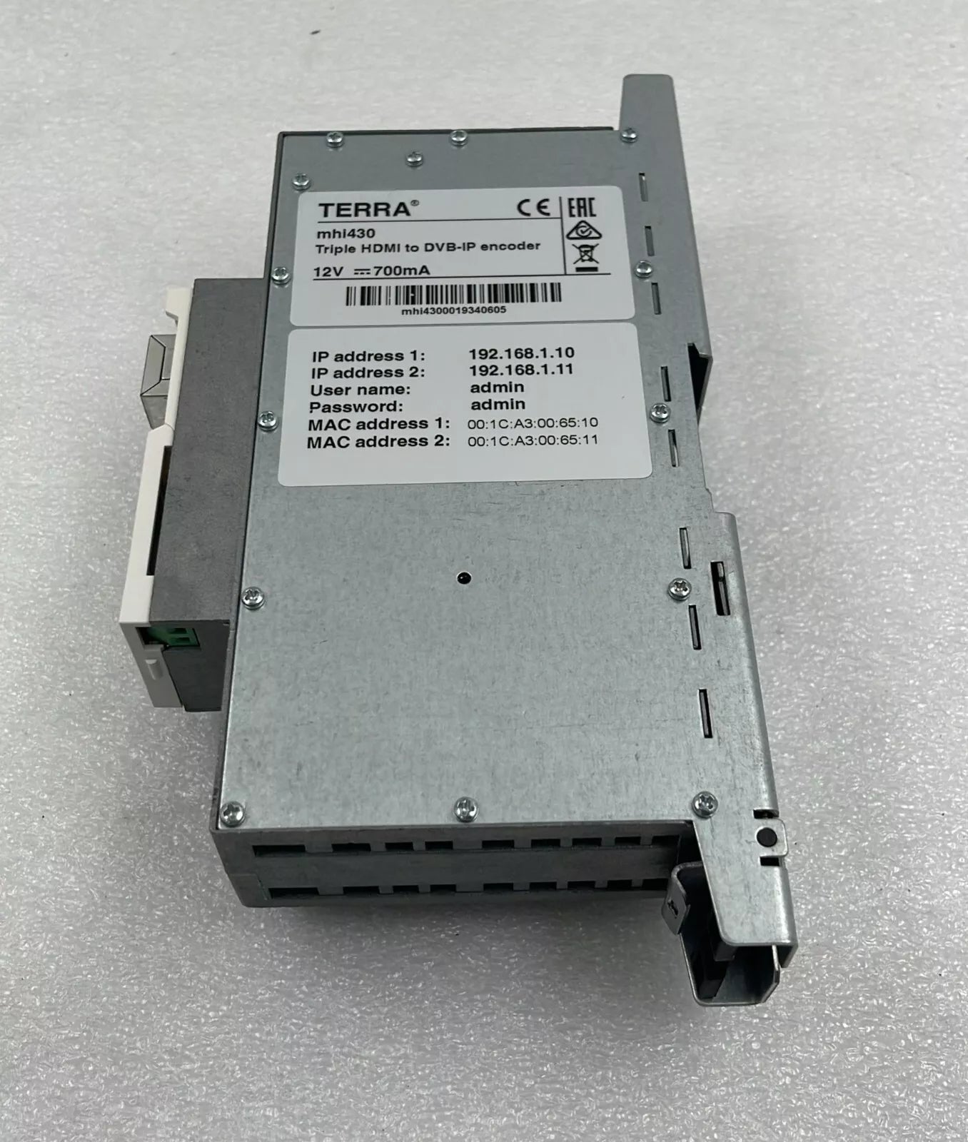 TERRA mhi430 Triple HDMI to DVB-IP Encoder