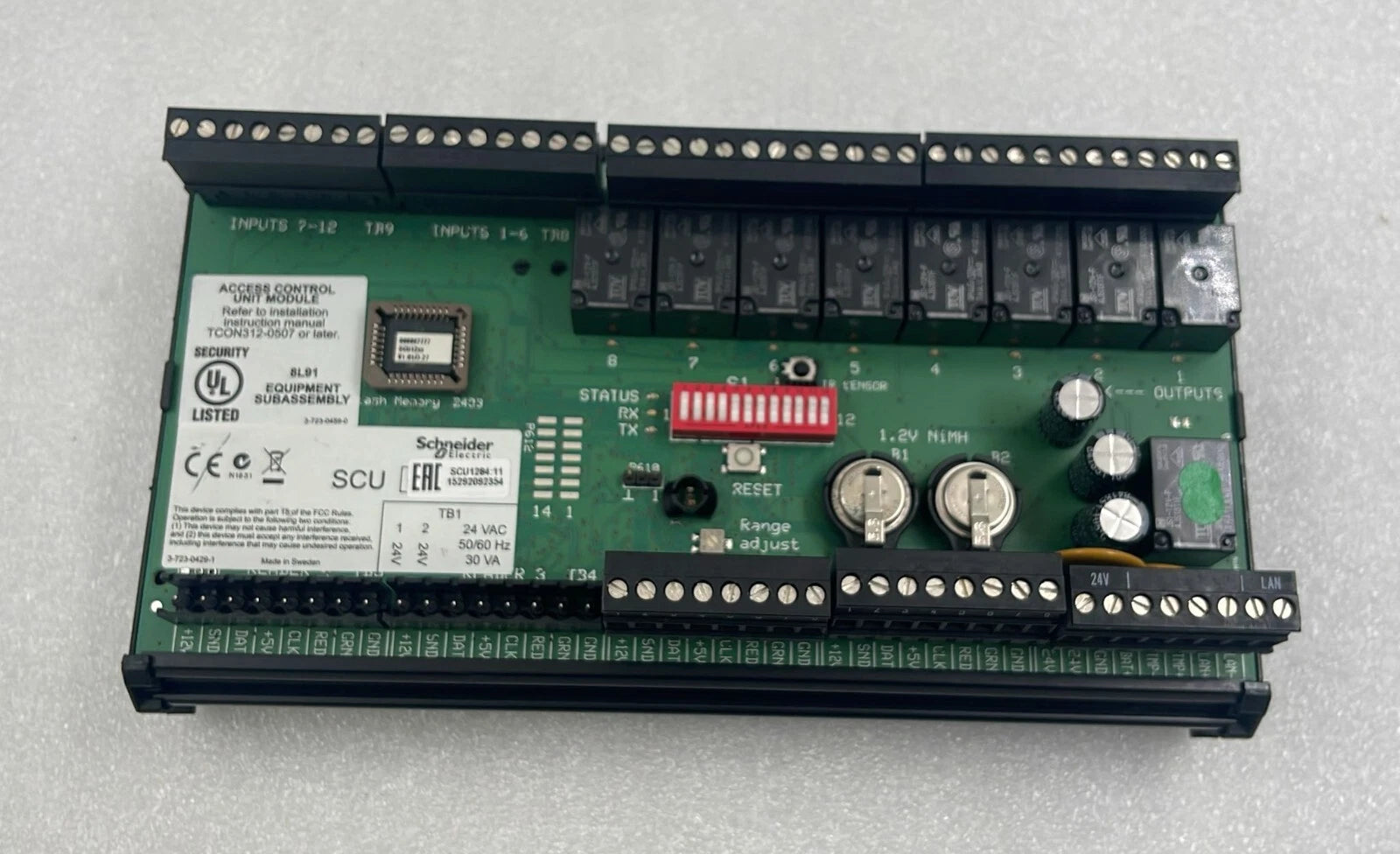 Schneider SCU1284:11 Access Control Unit Module SCU1284 24Vac 50/60 Hz 30VA