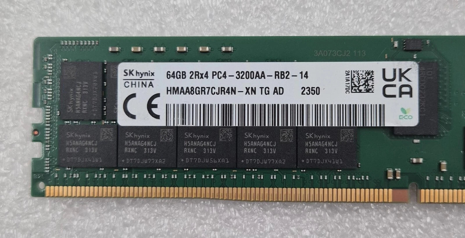 SK Hynix 64GB 2Rx4 PC4-3200AA HMAA8GR7CJR4N-XN Server Memory RAM *HPE P03053-0A1