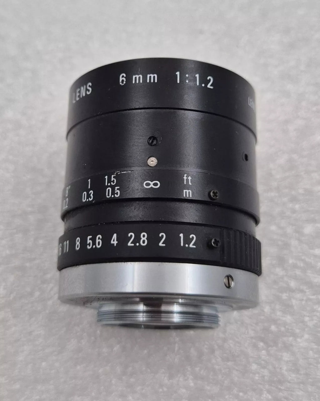 COSMICAR TELEVISION LENS 6mm 1:1.2 for CCTV Camera