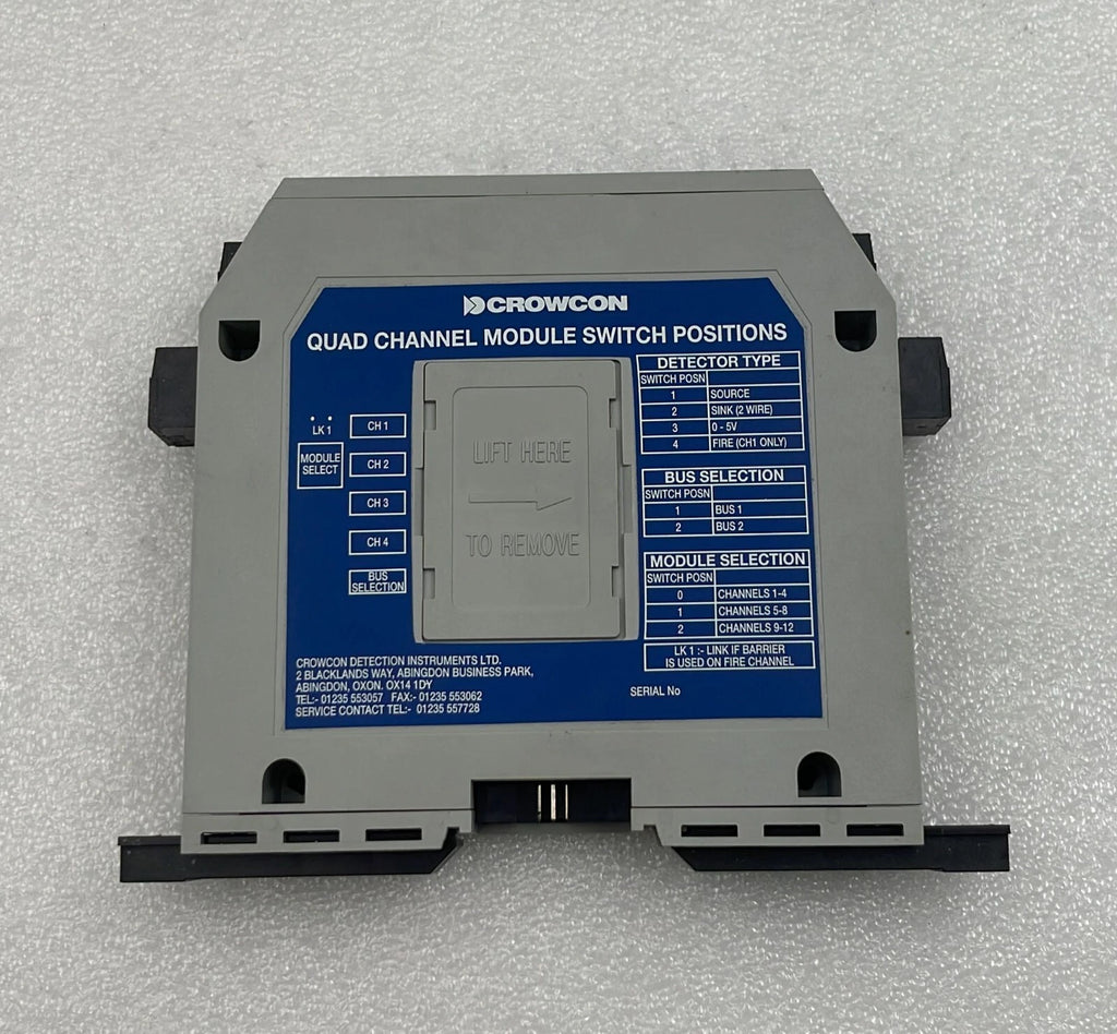 Crowcon Quad Channel Module Switch Positions