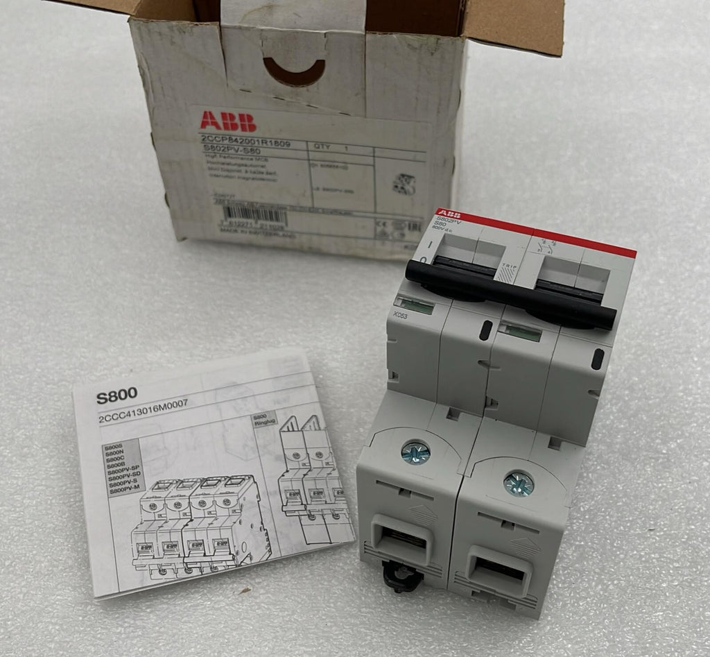 ABB S802PV-S80 High Performance MCB 2CCP842001R1809 800V