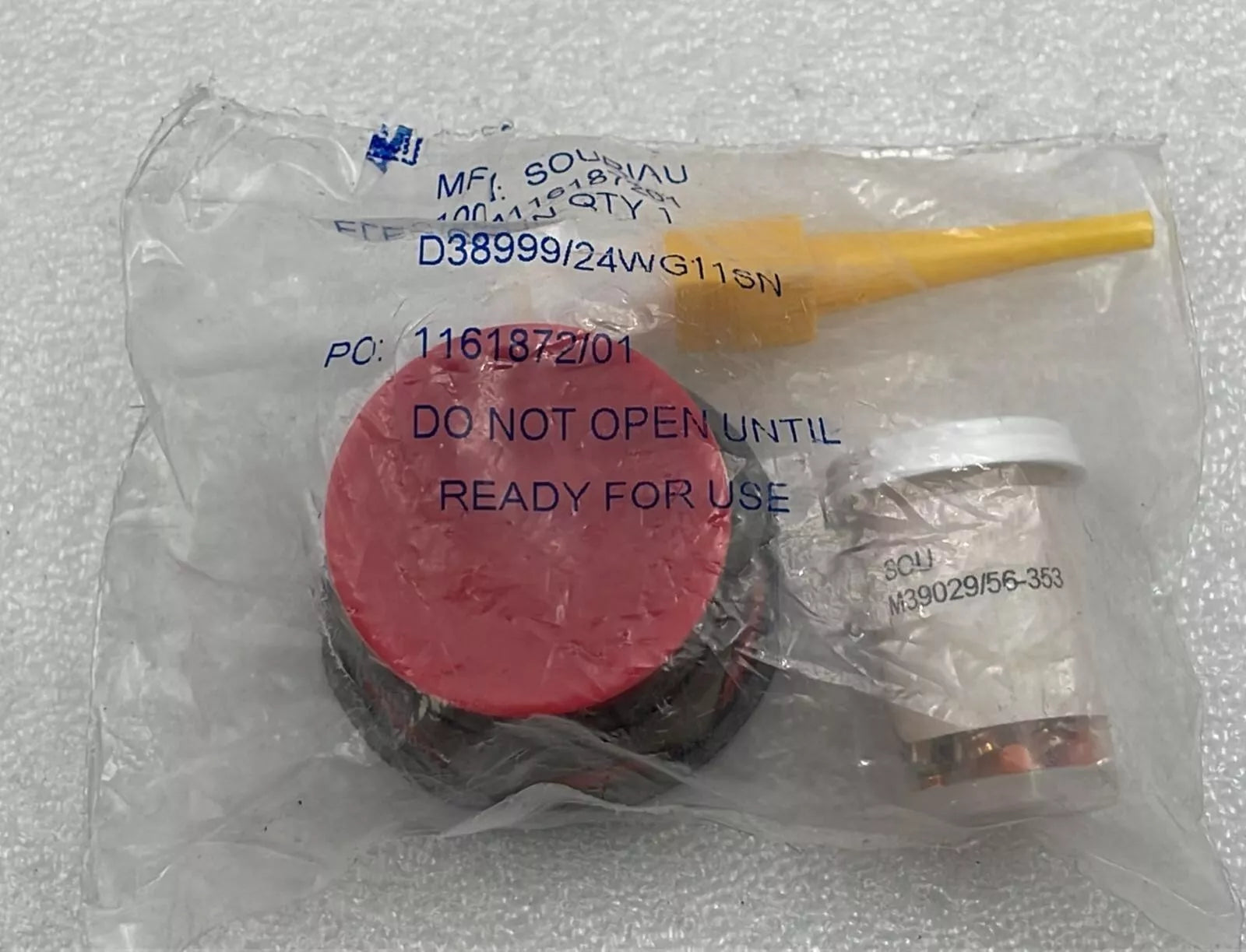 [LOT 4 PCS] Souriau D38999/24WG11SN Circular MIL Spec Connector