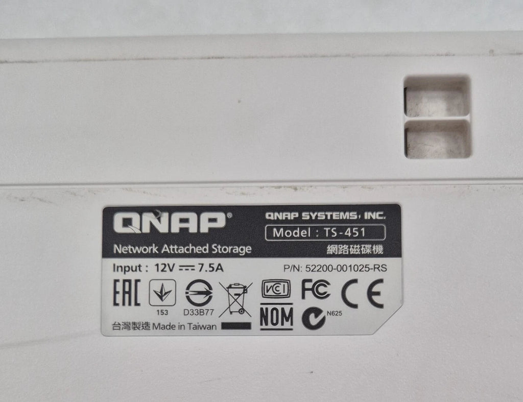Qnap TS-451 Network Attached Storage NAS 4-Bay Personal Cloud W/ 4* HDD 4000GB