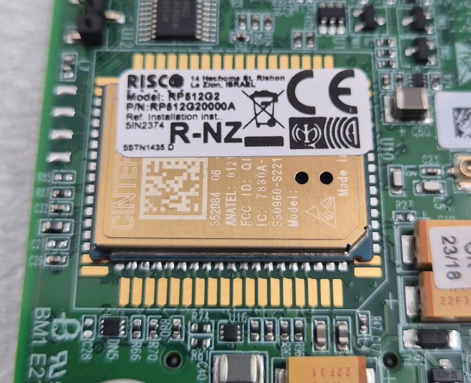 NEW KIT - Risco RP512G2 RP512G20000A R-NZ M.S 2G for Metal Box + Ant. PCB Module