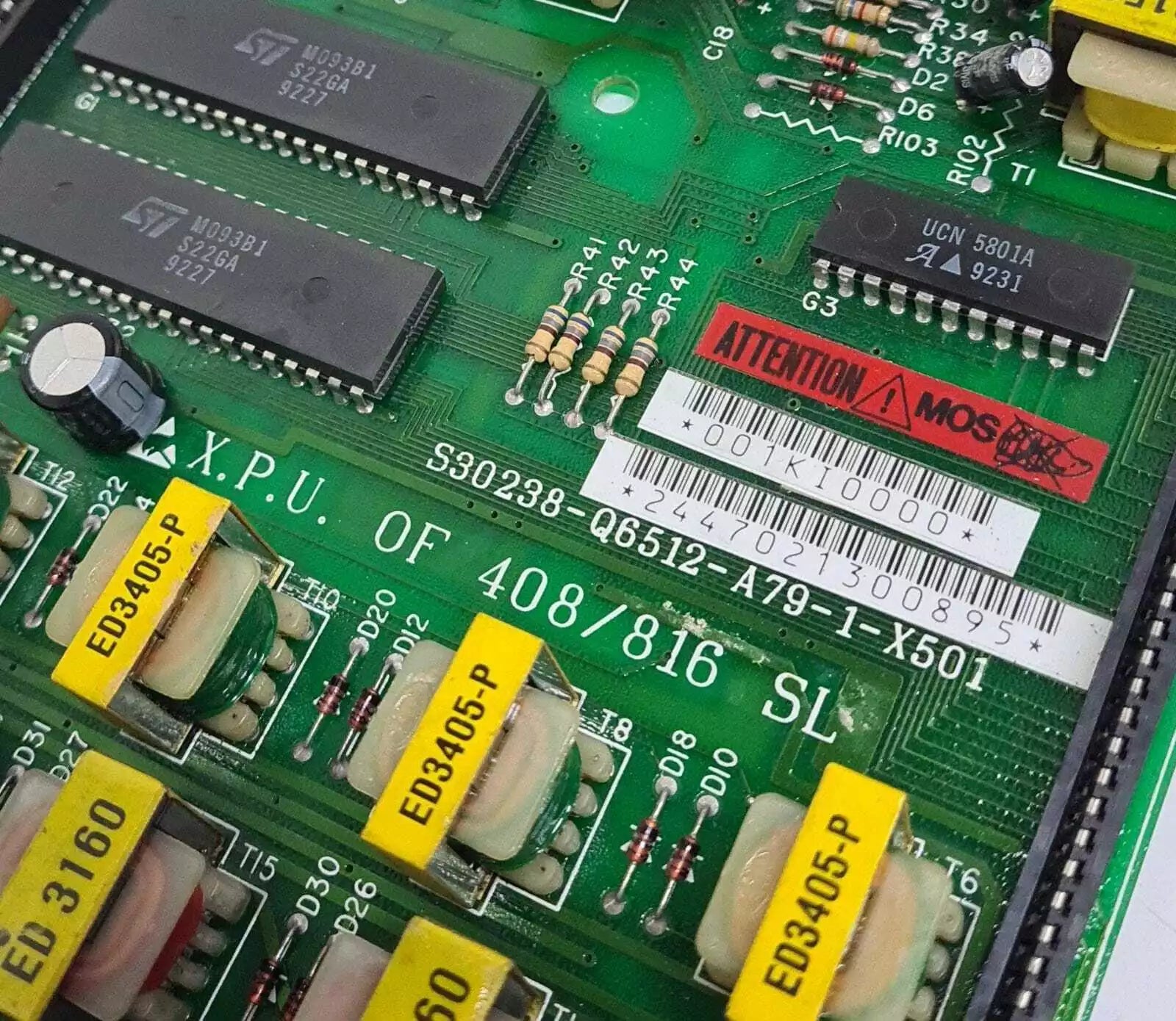 X.P.U. of 408/816 SL Telephone System Motherboard S30238-Q6512-A79-1-X501