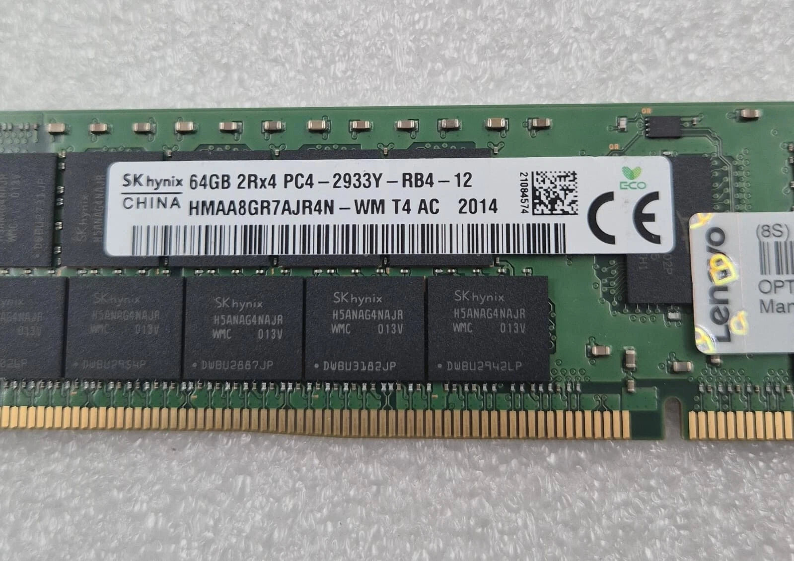 SK Hynix 64GB 2Rx4 PC4-2933Y HMAA8GR7AJR4N-WM ECC RDIMM Server Memory RAM