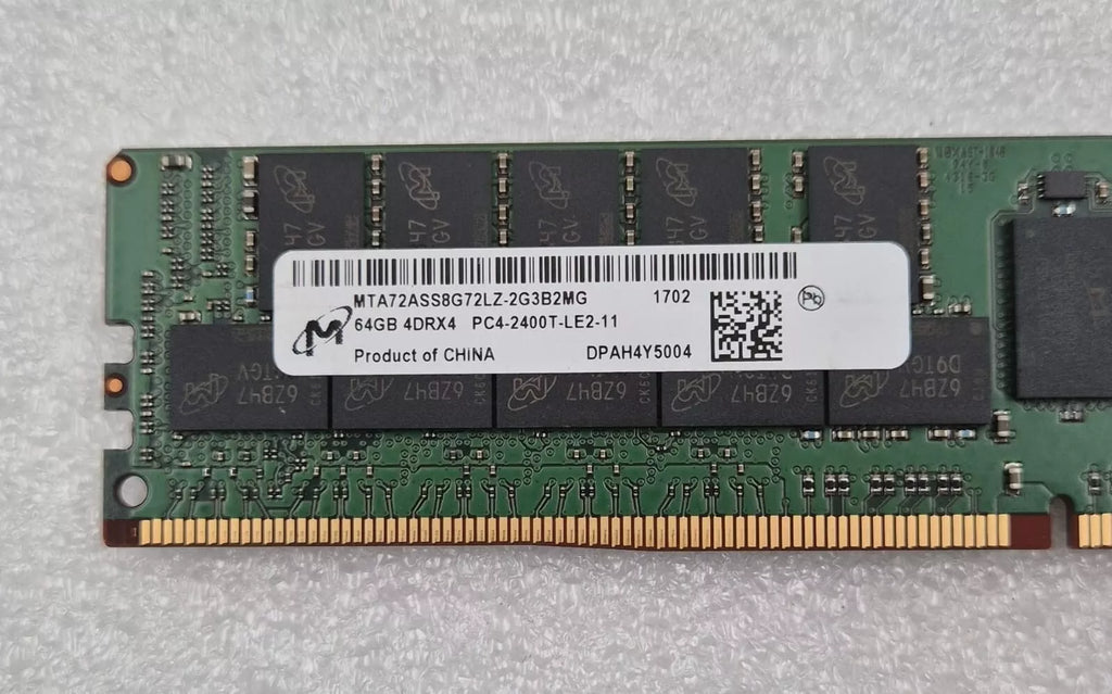 Micron 64GB 4DRX4 PC4-2400T MTA72ASS8G72LZ-2G3B2MG Server Memory RAM