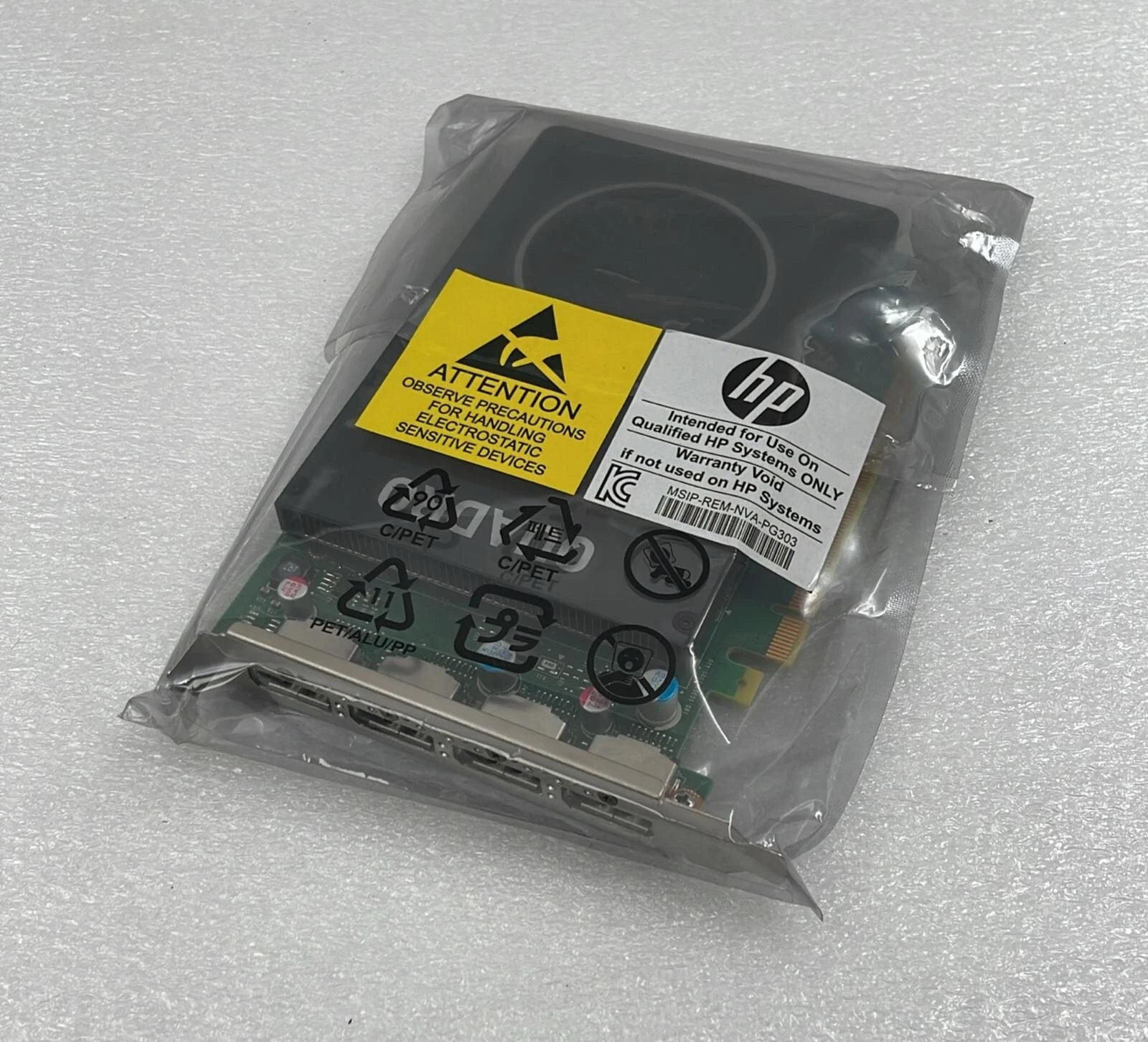Nvidia Quadro M2000 graphics card sealed in anti-static bag